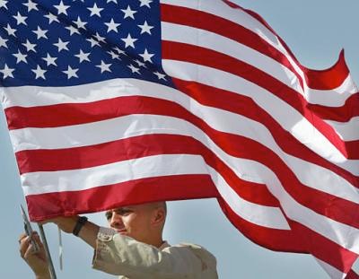 US marine flying colors, Kuwait, 2003