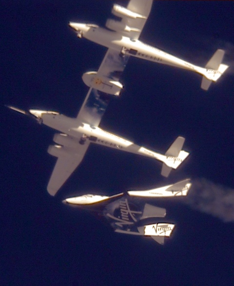 landmark SpaceShipTwo flight - October 10, 2010
