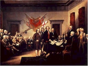 Signing of the Declaration of Independence, painted by John Trumbull