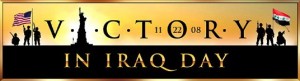Victory in Iraq Day banner