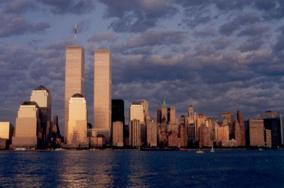 The World Trade Center and Manhattan Skyline