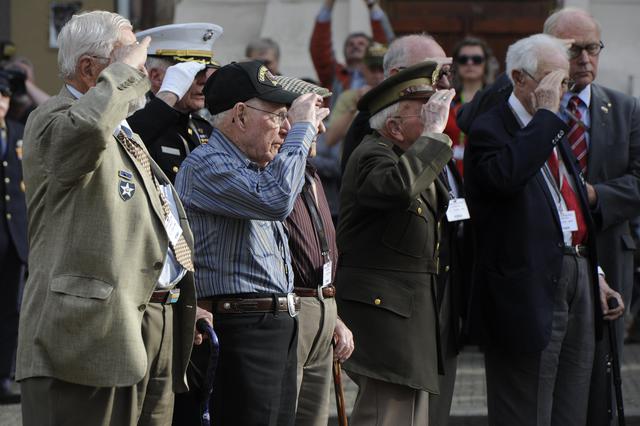 Veterans Salute at Plzen Liberation Day