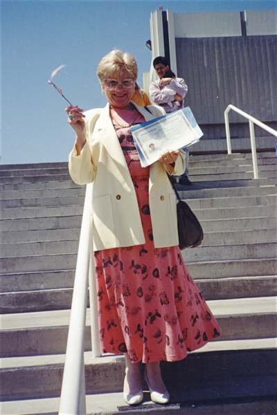 Mom as a newly-minted U.S. citizen